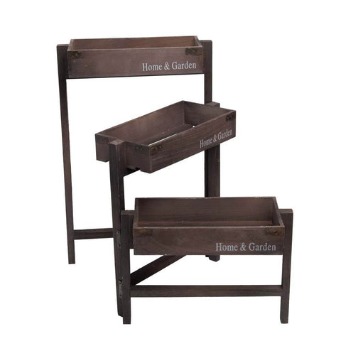 solid wood plant stand