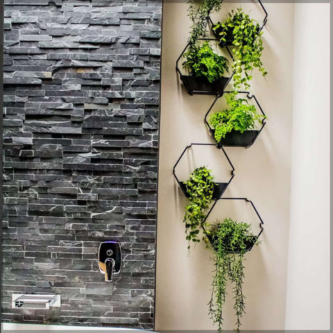 planter stand, wooden planters, hanging planters