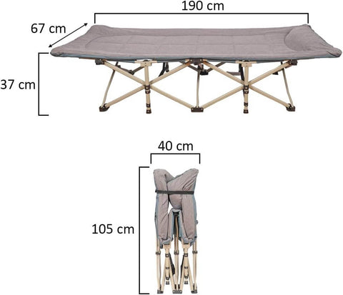 Portable folding bed