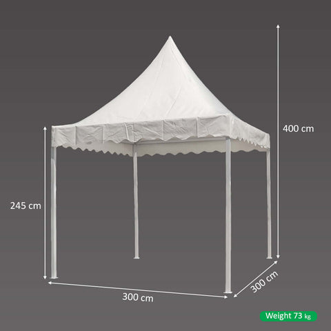 sturdy white canopy