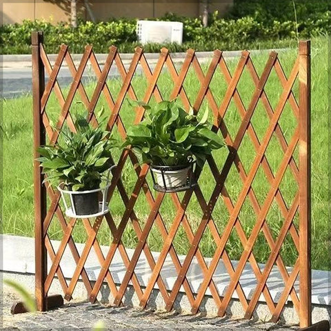 Wooden privacy fence