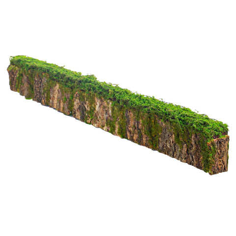 Decorative mossy rectangular stump