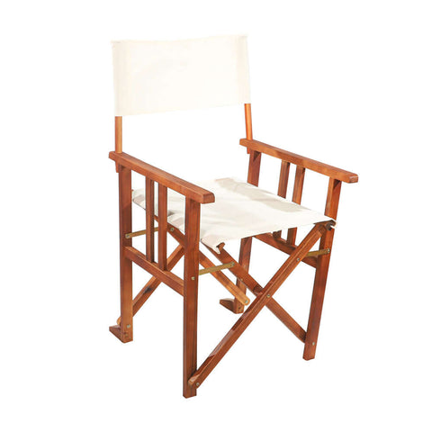 Outdoor Wood Fabric Folding Chair