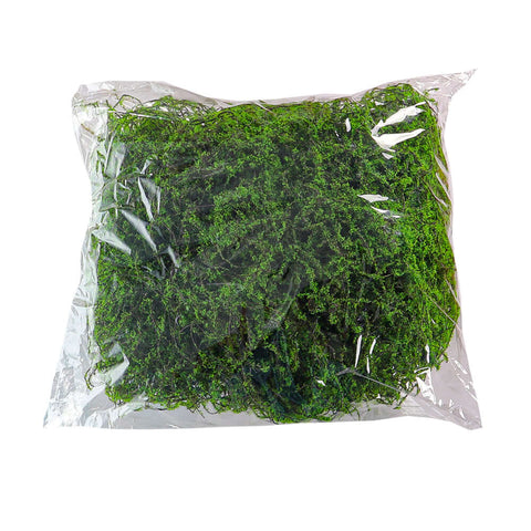 Decorative artificial moss
