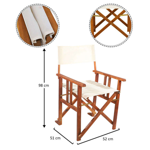 Wooden folding chair
