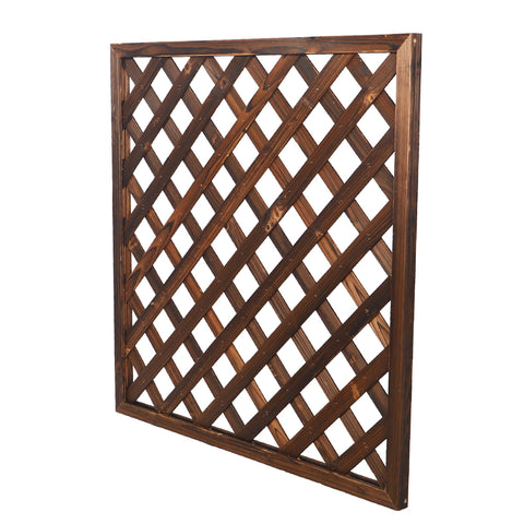 Wooden fence screen