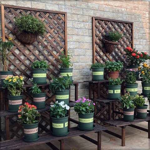 Outdoor wooden screen