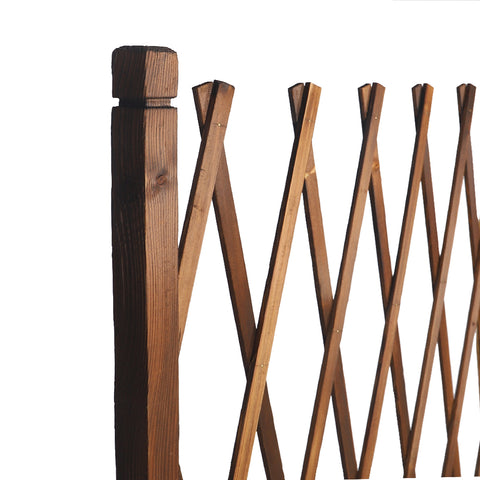 Folding wooden fence