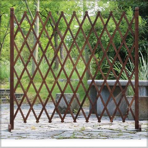 Extendable Wooden Grid Fence(only fence)