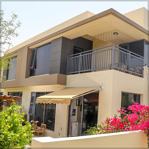 Easy to install deck sunshade