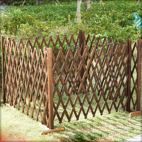 Outdoor wooden trellis
