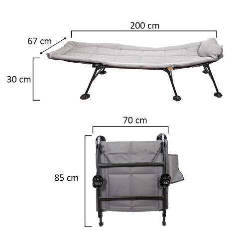 Portable folding bed