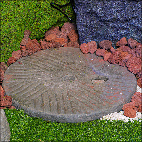 Decorative millstone replica