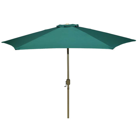 Green outdoor umbrella