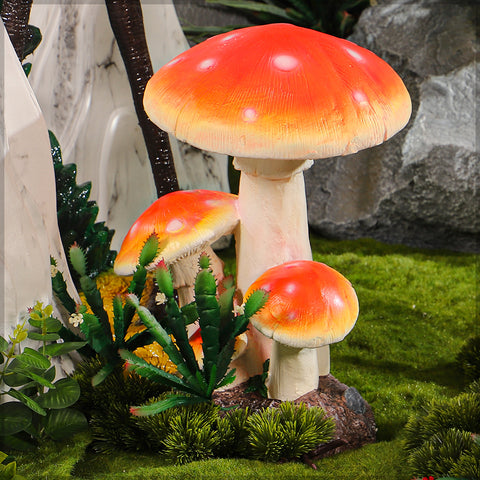 Mushroom statue for garden