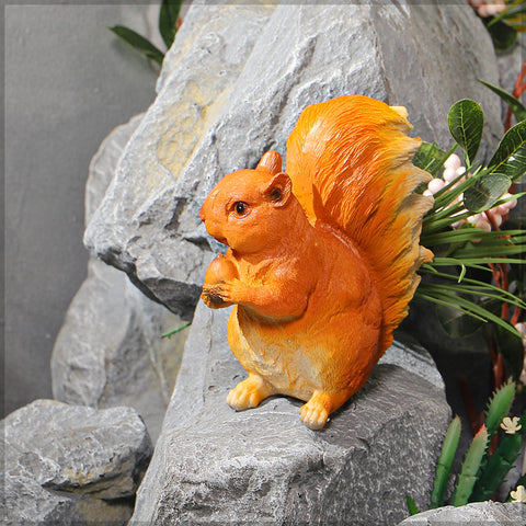 Realistic squirrel statue