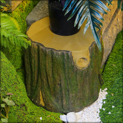 Outdoor tree stump