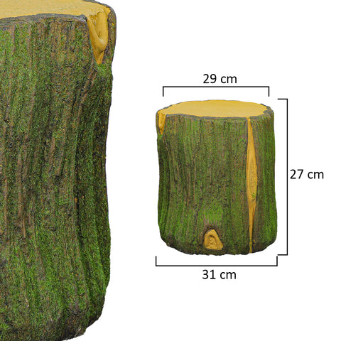 Tree stump decoration