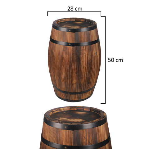 rustic wooden barrel