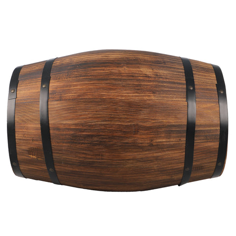 wooden barrel planter