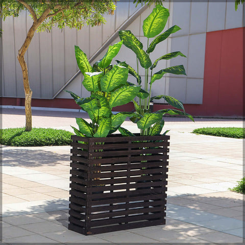 planter stand, wooden planters, hanging planters