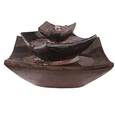 Elegant tiered water fountain