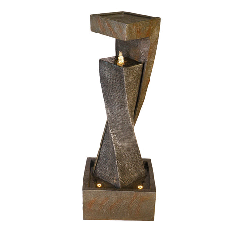 Twisted ripple fountain