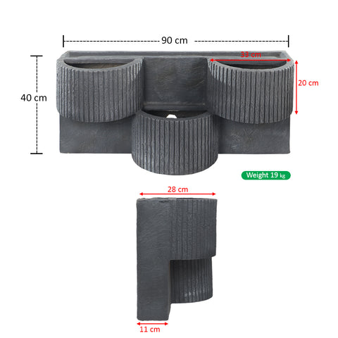 Decorative Wall Plant Boxes with Light(wall plant box only)