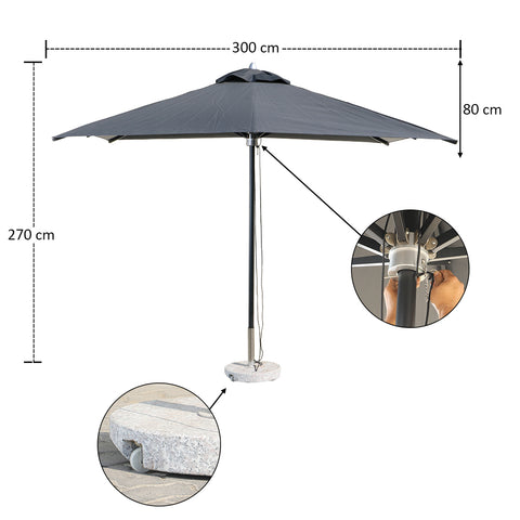 Square umbrella