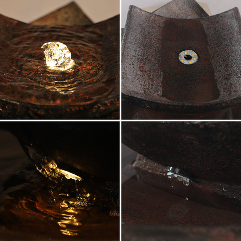 Cascading tiered fountain