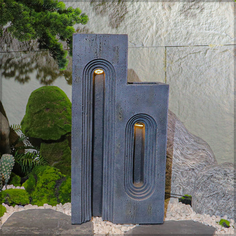 Decorative Lighting Gray Pots