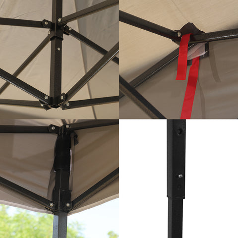 غطاء علوي لفناء الحديقة 2 × 2 متر لخيمة التخييم (الخيمة فقط)