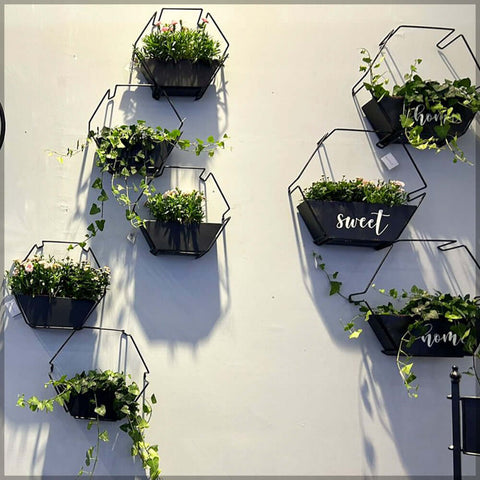 planter stand, wooden planters, hanging planters