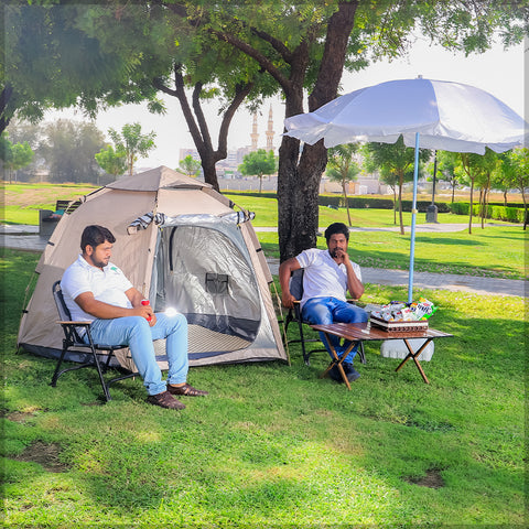 Cream Pop up Camping Tent with Carry Bag(tent only)