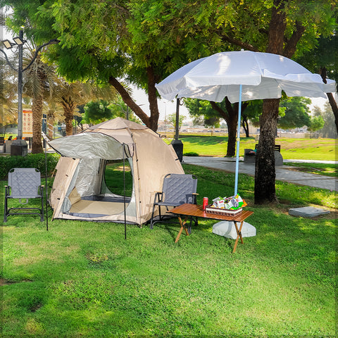 Cream Pop up Camping Tent with Carry Bag(tent only)