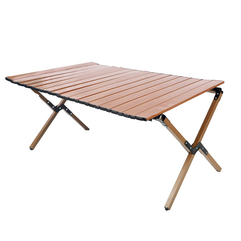 Folding camping table