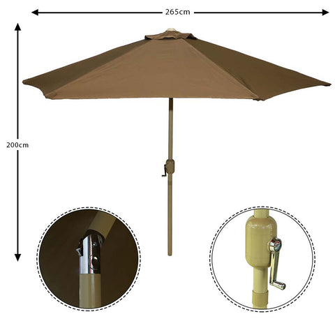 Protect yourself from the sun with our Parasol Tilting Outdoor Umbrella.