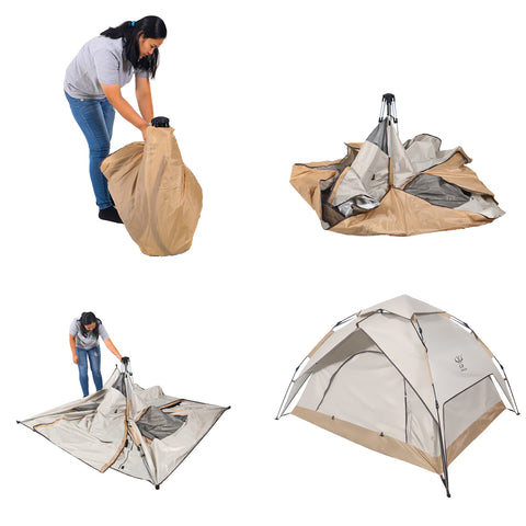 Lightweight camping tent