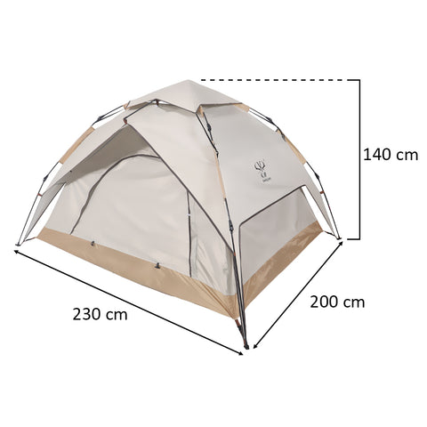 Folding camping tent
