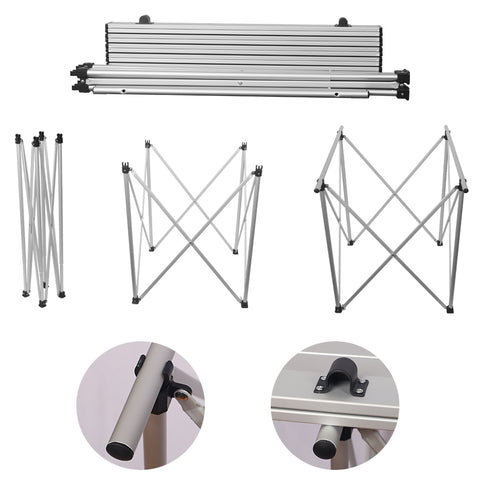 Foldable camping table