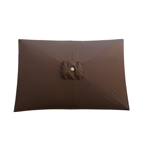 This rectangular C-Hopetree Outdoor Umbrella provides optimal shade and protection from the sun's rays.