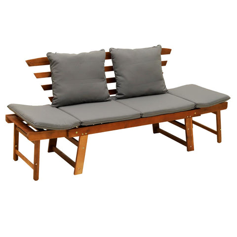 durable acacia wood outdoor sofa