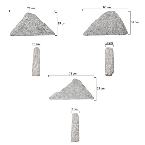 حجر حديقة مزخرف على طراز الجرانيت
