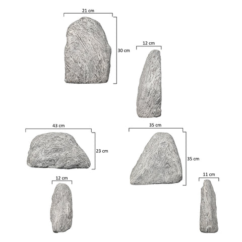 قطعة واحدة من أحجار الراتنج الزخرفية لترتيب الحديقة (حجر فقط)