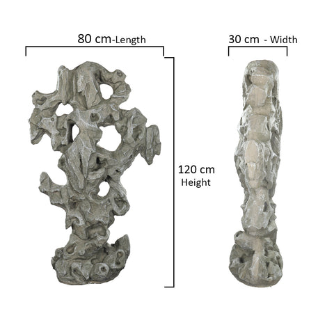 قطعة واحدة من منحوتات الحجر الزخرفية للحديقة (حجر فقط)