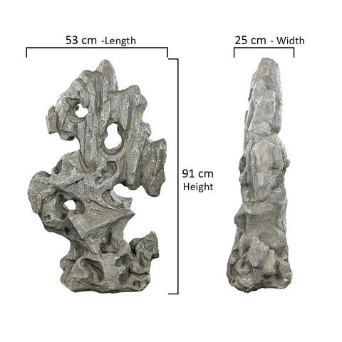 قطعة واحدة من منحوتات الحجر الزخرفية للحديقة (حجر فقط)