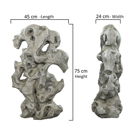 Handcrafted stone garden decor