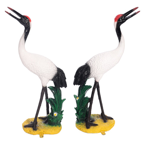 Outdoor flamingo statue