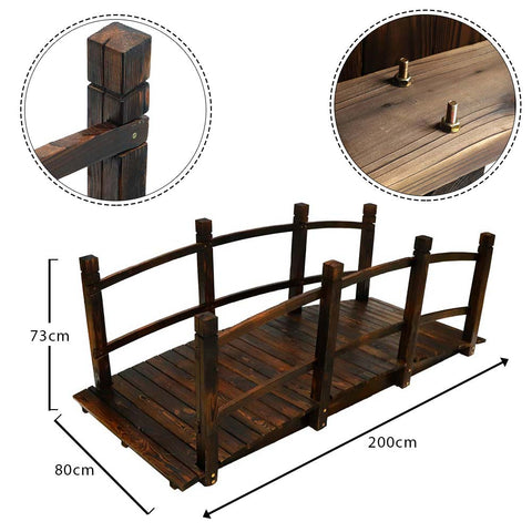 wooden garden bridge