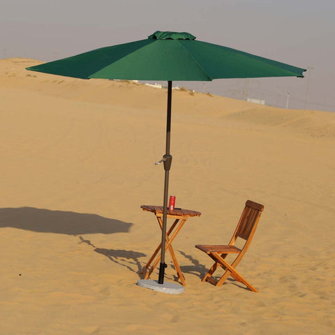 Raintree 2.4M مظلة الفناء المائلة بدون قاعدة المظلة